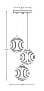 Set of Arran optic Gray Famlight stainless steel ceiling pendant lamp 1 Set of Arran optic Gray Famlight stainless steel ceiling pendant lamp small 1