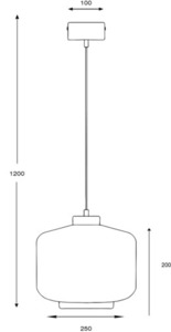Famlight Jawa indoor pendant lamp transparent stainless steel small 1