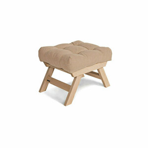 Pouffe WoodMan Allegro Beige Beech Wood WUA-00492 small 0