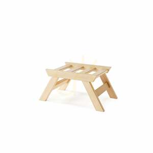 Pouffe WoodMan Allegro Beige Beech Wood WUA-00492 small 1