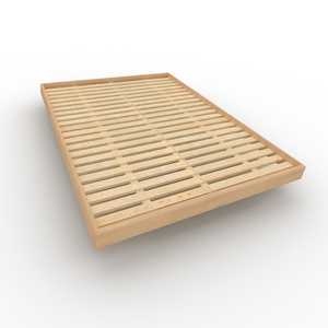 Bed WoodMan CARRE 140x200 Solid Beech Wood Natural Frame WUA-01469 small 1