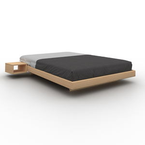 WoodMan CARRE 200x200 Solid Beech Wood Bed Natural WUA-01481 small 1