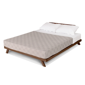 WoodMan Allegro Double Bed 180x200 Beech Wood Walnut Oil WUA-00800 small 2