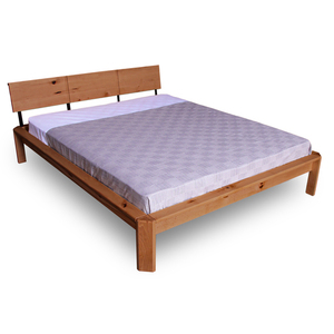 WoodMan Loft Double Bed 160x200 Beech Wood Caramel WUA-01253 small 0