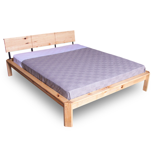Check WoodMan Loft Solid Beech Wood Double Bed 180x200 Linseed Oil WUA-01255