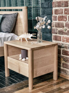 WoodMan Drop Bedside Table Solid Beech Wood Natural 41x49x39 WUA-01264 1 WoodMan Drop Bedside Table Solid Beech Wood Natural 41x49x39 WUA-01264 small 1