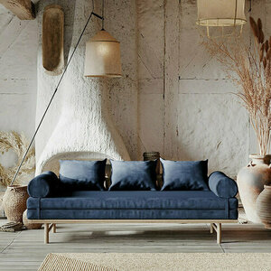 WoodMan Le Mar Day Bed Natural Blue Beech Wood 201226 small 1