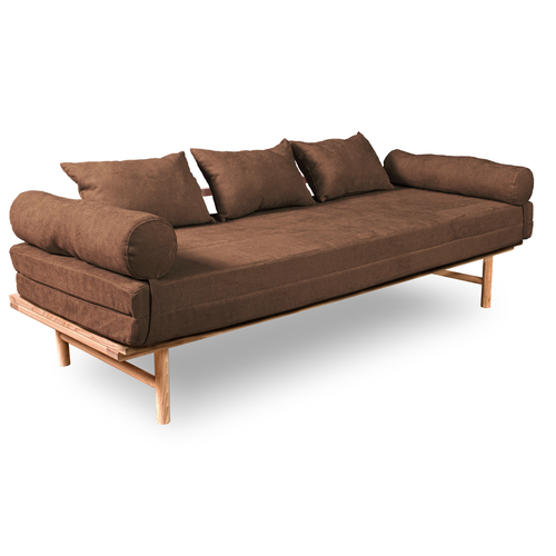 Check WoodMan Le Mar Day Bed Beech Wood Natural Brown 201218