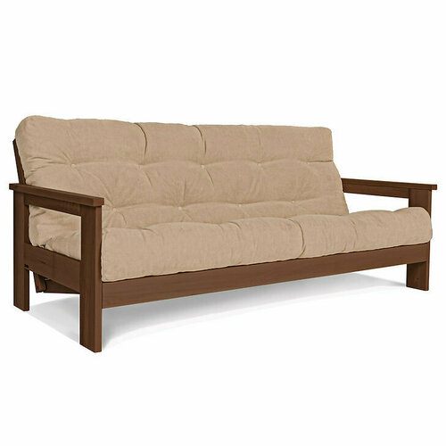 Check WoodMan MEXICO Beige Walnut Beech Wood Sofa Bed 210x145 cm WUA-00637