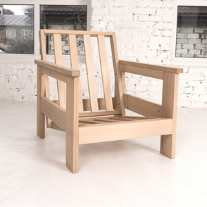WoodMan Mexico Wooden Armchair Beech Wood Cream WUA-01360 small 5