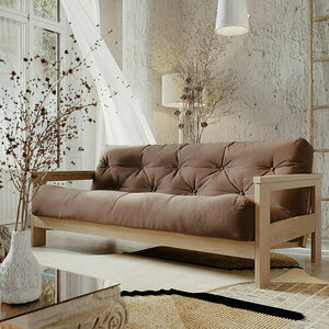WoodMan Mexico Sofa Bed Beech Wood Natural Brown 210x105cm WUA-00620 1 WoodMan Mexico Sofa Bed Beech Wood Natural Brown 210x105cm WUA-00620 small 1