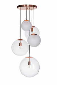 Famlight Muna modern pendant lamp set of 5 lister mix matt copper 0 Famlight Muna modern pendant lamp set of 5 lister mix matt copper small 0