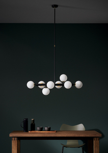 KASPA CUMULUS 2 black/gold pendant lamp small 1