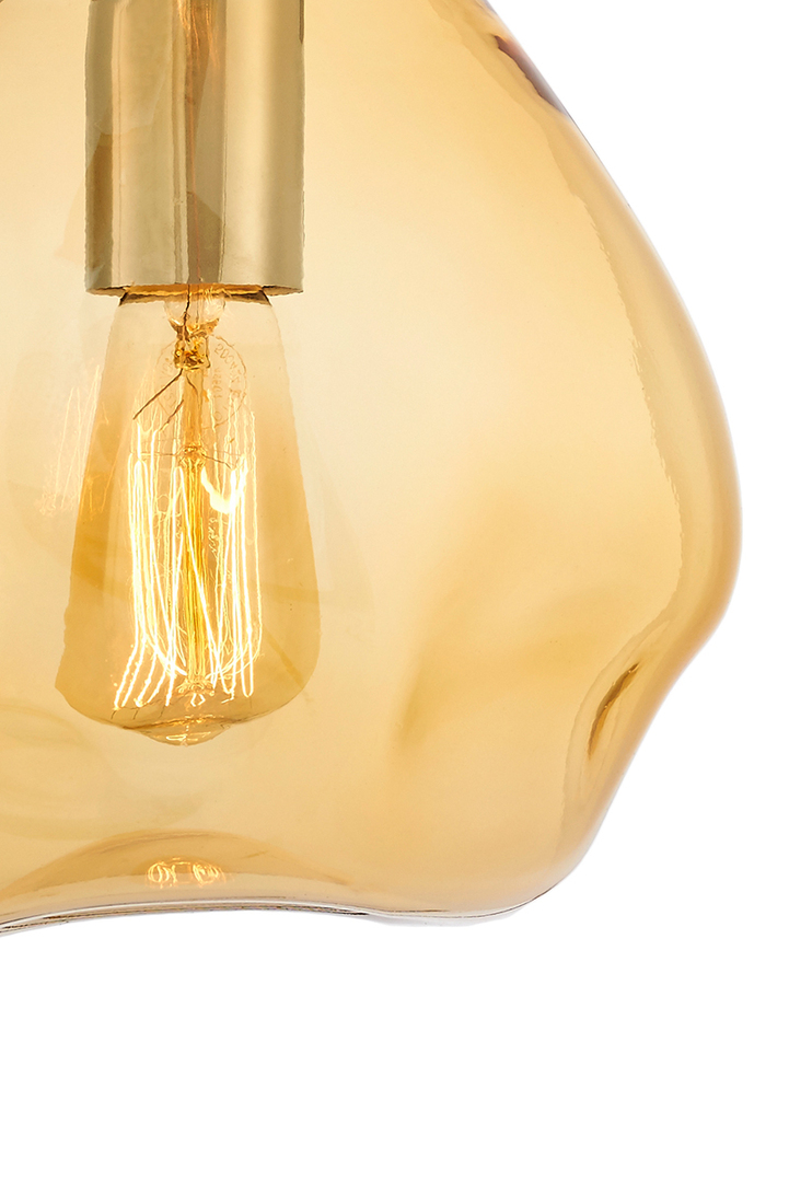 Display KASPA AVIA S single amber pendant lamp KASPA AVIA S single amber pendant lamp