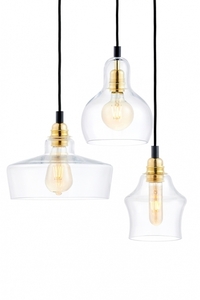 KASPA LONGIS 3 Gold pendant lamp small 1