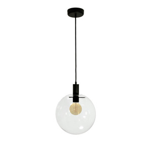 Stylish Muna pendant lamp set of 1 transparent stainless steel 0 Stylish Muna pendant lamp set of 1 transparent stainless steel small 0