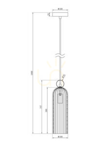 ANTIC pendant lamp MOD302PL-01GR Maytoni small 5