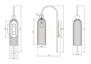 ANTIC wall lamp MOD302WL-01CG Maytoni small 4