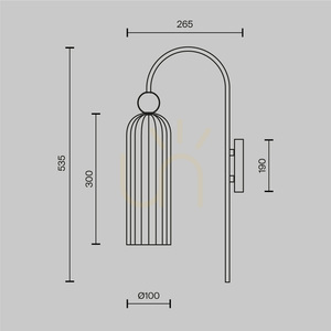 ANTIC wall lamp MOD302WL-01CG Maytoni small 5