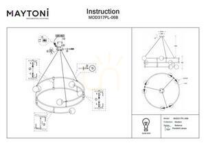 BALANCE pendant lamp MOD317PL-06B Maytoni small 5
