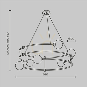 BALANCE pendant lamp MOD317PL-06B Maytoni small 6