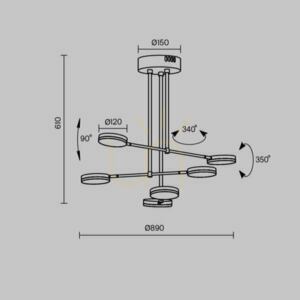 FAD pendant lamp MOD070PL-L38B3K Maytoni small 10