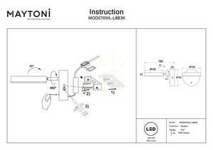 Wall lamp FAD MOD070WL-L8B3K Maytoni small 8
