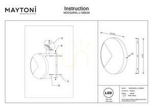 JUPITER MOD320WL-L12BS3K wall lamp Maytoni small 5