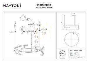 LINE pendant lamp MOD054PL-L52B3K Maytoni small 4
