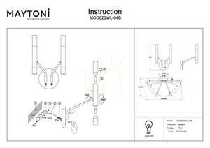 Wall lamp VIGO MOD620WL-04B Maytoni small 4