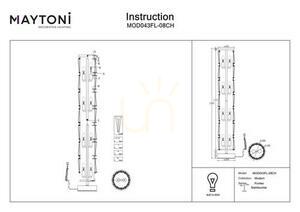 PUNTES MOD043FL-08CH floor lamp Maytoni small 6