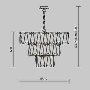 PUNTES pendant lamp MOD043PL-18G Maytoni small 10