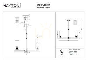 FORTANO pendant lamp MOD089PL-08BS Maytoni small 9