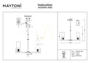 FORTANO pendant lamp MOD089PL-06BS Maytoni small 9
