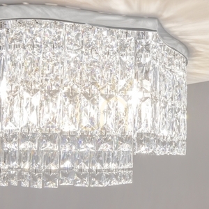 Maytoni Dune ceiling light DIA005CL-06CH, chrome, 6×E14, 45 cm small 3