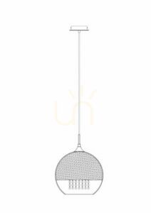 FERMI P140-PL-170-1-G pendant lamp by Maytoni small 6