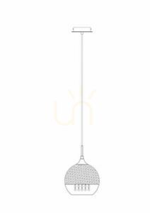 FERMI P140-PL-110-1-G pendant lamp by Maytoni small 4