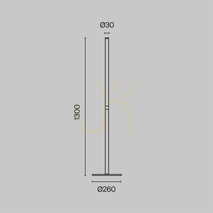 RAY floor lamp Z012FL-L18B3K Maytoni small 9