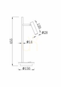 ESTUDO Z010TL-L8W3K table lamp Maytoni small 8