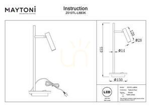 ESTUDO Z010TL-L8B3K table lamp Maytoni small 7