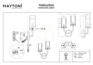 Wall lamp ARCO MOD223WL-02BS1 Maytoni small 5