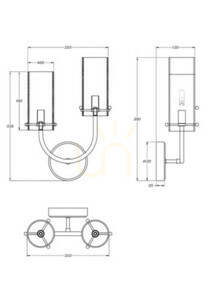 Wall lamp ARCO MOD223WL-02BS1 Maytoni small 6