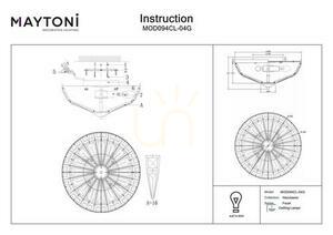Plafond FACET MOD094CL-04G Maytoni small 7
