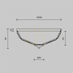 Plafond FACET MOD094CL-04G Maytoni small 8