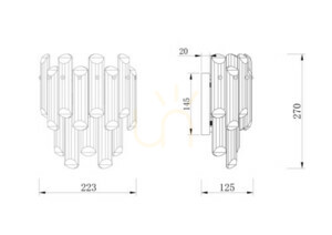 FLARE wall lamp DIA200WL-02G Maytoni small 7