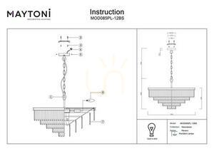 REVERO pendant lamp MOD085PL-12BS Maytoni small 5