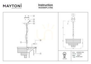 REVERO pendant lamp MOD085PL-07BS Maytoni small 3