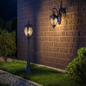 FLEUR light post O414FL-01BZ1 IP44 Maytoni small 1
