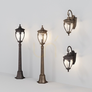 FLEUR light post O414FL-01BZ1 IP44 Maytoni small 5