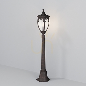 FLEUR light post O414FL-01BZ1 IP44 Maytoni small 0
